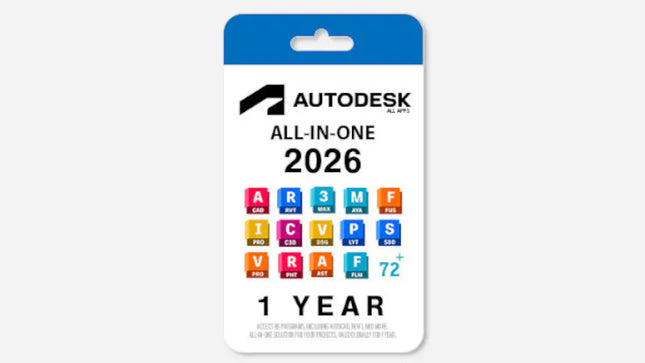 Autodesk Apps Collection 2026 (PC, Mac) (1 User, 1 Year) - Autodesk Key - GLOBAL