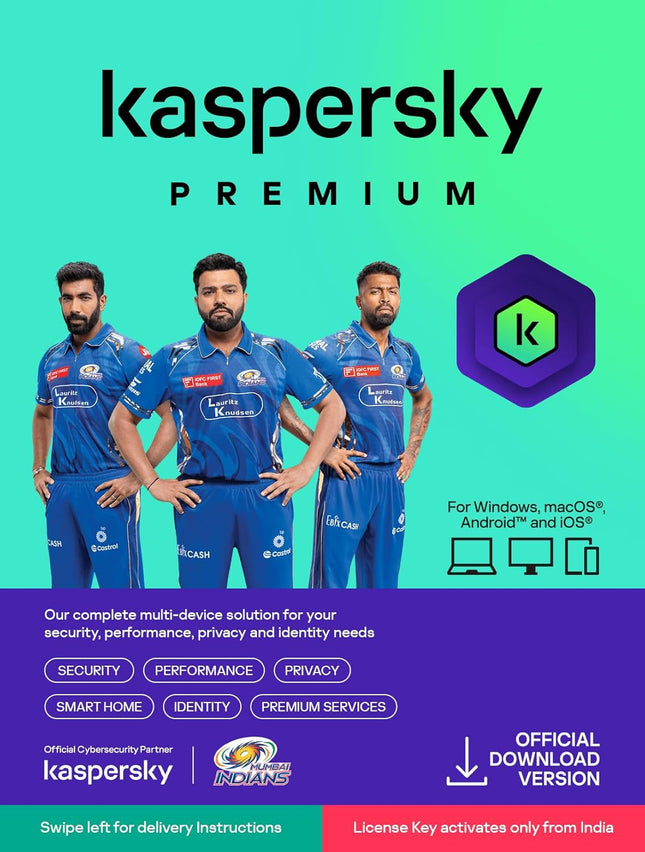 Kaspersky | Premium - Total Security (Ultimate Security) | 1 Device | 1 Year | Email Delivery in 1 Hour